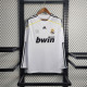 Real Madrid Retro Jersey Home Long Sleeve Custom Soccer Shirt 2009/10