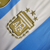 Argentina Soccer Jersey Home Custom Long Sleeve Shirt 2024