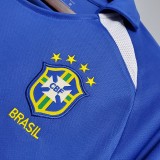 Brazil Retro Jersey Custom Away Soccer Jersey World Cup 2002