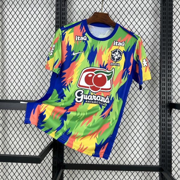 Brazil Soccer Jersey Colorful Training Custom Shirt 2025