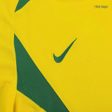 Brazil Retro Jersey Custom Home Soccer Jersey World Cup 2002