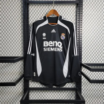 Real Madrid Retro Jersey Away Long Sleeve Custom Soccer Shirt 2006/07