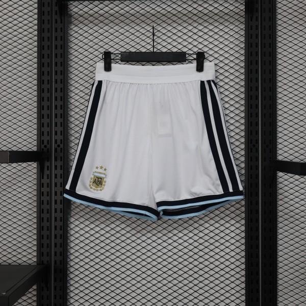 Argentina Authentic Soccer Jersey White Shorts World Cup 2026