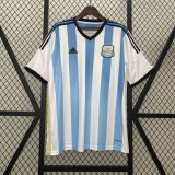 Argentina Retro Jersey Custom Home Football Jersey 2014