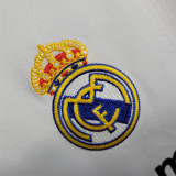 Real Madrid Retro Jersey Home Long Sleeve Custom Soccer Shirt 2009/10