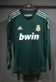 Real Madrid Authentic Retro Jersey Third Away Long Sleeve Soccer Shirt 2012/13