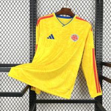Colombia Soccer Jersey Home Long Sleeve Custom Shirt World Cup 2026