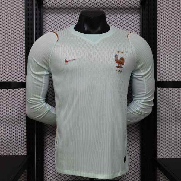 France Authentic Football Jersey Away Long Sleeve Shirt World Cup 2026