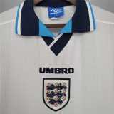 England Retro Soccer Jersey Home Custom Shirt Euro 1996