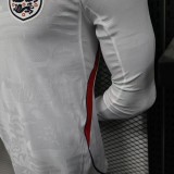 England Authentic Soccer Jersey Home Long Sleeve Shirt World Cup 2026