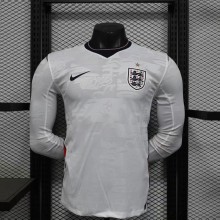 England Authentic Soccer Jersey Home Long Sleeve Shirt World Cup 2026
