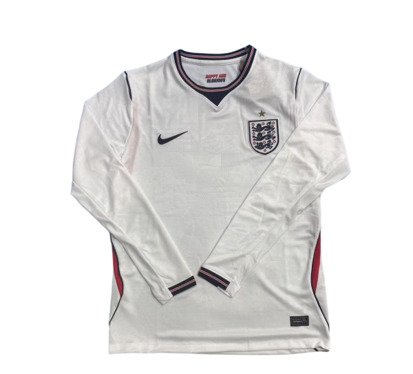 England Soccer Jersey Home Long Sleeve Custom Shirt World Cup 2026