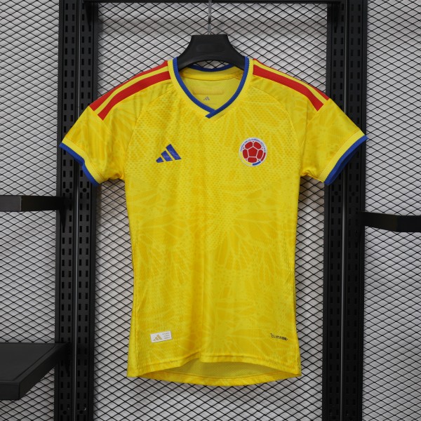 Colombia Authentic Soccer Jersey Women's Home Shirt World Cup 2026 - Player Version