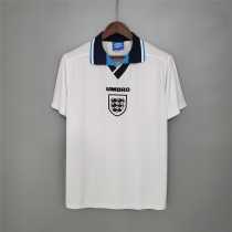 England Retro Soccer Jersey Home Custom Shirt Euro 1996