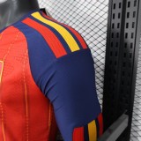 Spain Authentic Soccer Jersey Home Long Sleeve Shirt World Cup 2026