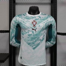 Portugal Authentic Football Jersey Away Long Sleeve Shirt World Cup 2026