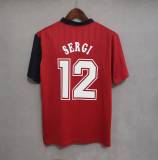 Spain Retro Football Jersey Home Custom Shirt 1996