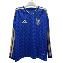Italy Soccer Jersey Home Long Sleeve Custom Shirt World Cup 2026