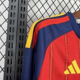 Spain Soccer Jersey Home Long Sleeve Custom Shirt World Cup 2026