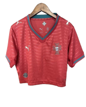 Portugal Soccer Jersey Women's Home Crop Top Shirt World Cup 2026