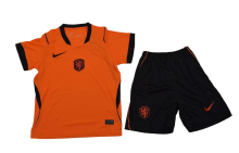 Netherlands Football Jersey Home Kids Kit Jersey+Shorts World Cup 2026