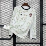 Portugal Soccer Jersey Away Long Sleeve Custom Shirt 2025