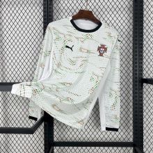 Portugal Soccer Jersey Away Long Sleeve Custom Shirt 2025