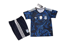 Argentina Away Soccer Uniform Kids Kit Jersey+Shorts World Cup 2026