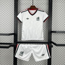 Mexico Soccer Jersey Away Kids Kit Jersey+Shorts World Cup 2026
