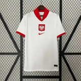 Poland Soccer Jersey Home Custom Shirt 2024
