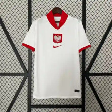 Poland Soccer Jersey Home Custom Shirt 2024
