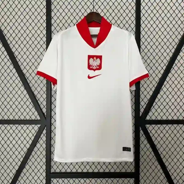 Poland Soccer Jersey Home Custom Shirt 2024