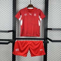 Switzerland Soccer Jersey Home Kids Kit Jersey+Shorts World Cup 2026