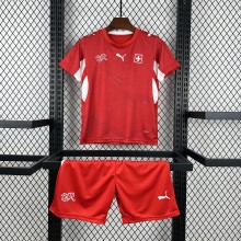Switzerland Soccer Jersey Home Kids Kit Jersey+Shorts World Cup 2026