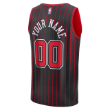 Men's Chicago Bulls Fanatics Black Fast Break Custom Jersey - Icon Edition