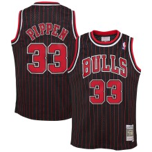 Men's Chicago Bulls Scottie Pippen Mitchell & Ness Black Big & Tall Hardwood Classics Swingman Jersey