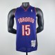 Embroidered MN Retro Jersey Raptors 99/00 Season Black Purple No. 15 Carter