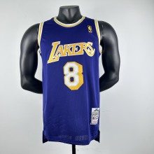 Embroidered MN retro jersey Lakers 96/97 season round neck purple No. 8 Kobe