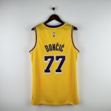 Embroidered Lakers round neck yellow number 77 Eastern č i ć