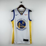 Embroidered Warriors V-neck White No. 10 Butler