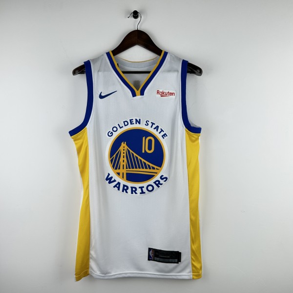 Embroidered Warriors V-neck White No. 10 Butler