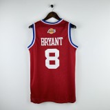Embroidered MN Retro Jersey All Star 03 Season Red No. 8 Kobe