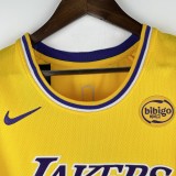 Embroidered Lakers round neck yellow number 77 Eastern č i ć