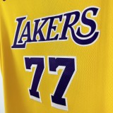 Embroidered Lakers round neck yellow number 77 Eastern č i ć
