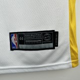 Embroidered Warriors V-neck White No. 10 Butler