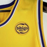Embroidered Lakers round neck yellow number 77 Eastern č i ć