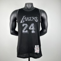 Embroidered MN Retro Jersey Lakers Black No. 24 Kobe