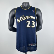 Embroidered MN retro jersey Wizards navy blue No. 23 Jordan