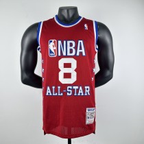 Embroidered MN Retro Jersey All Star 03 Season Red No. 8 Kobe
