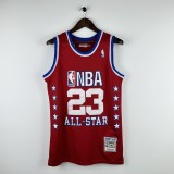 Embroidered MN Retro Jersey All Star 03 Season Red No. 23 Jordan